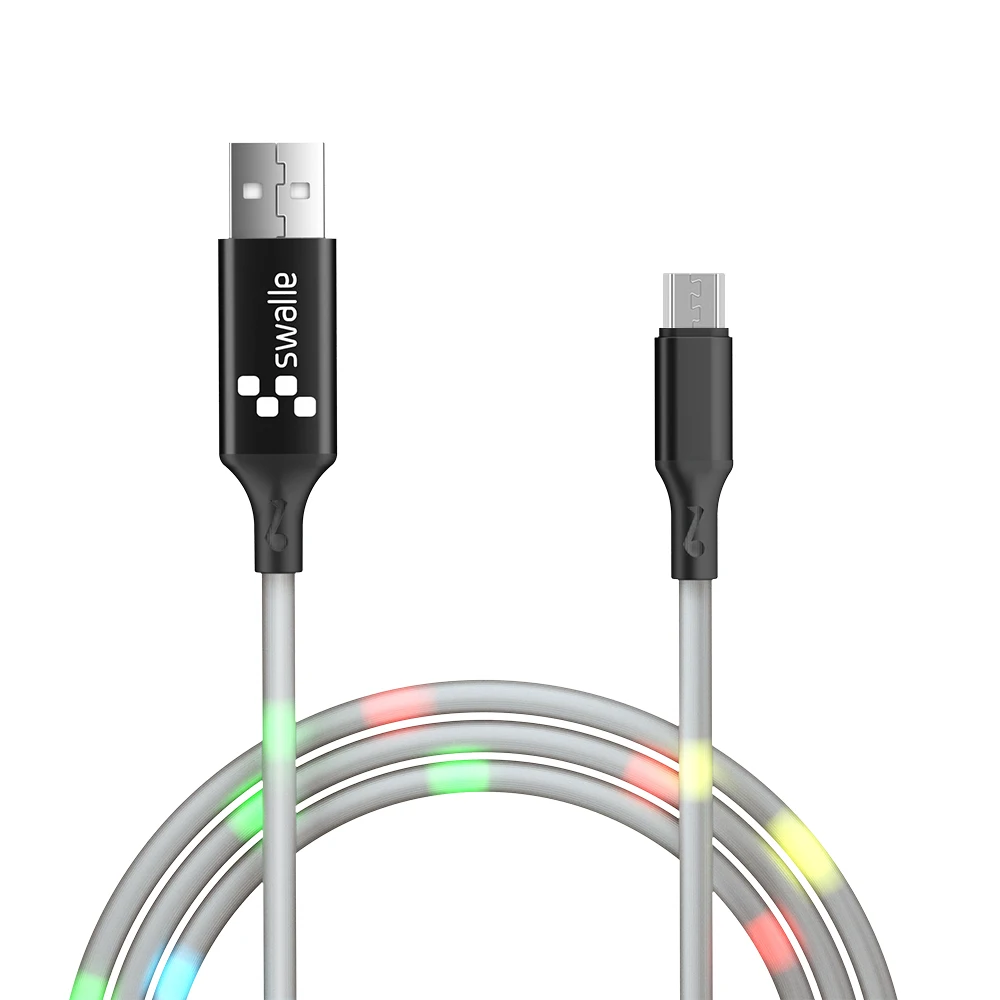 Swalle 2A Micro usb type C быстрое зарядное устройство для iphone 7 X XR XS Max usb C кабель для передачи данных для samsung S8 S9 Plus Note 8 9 - Цвет: micro