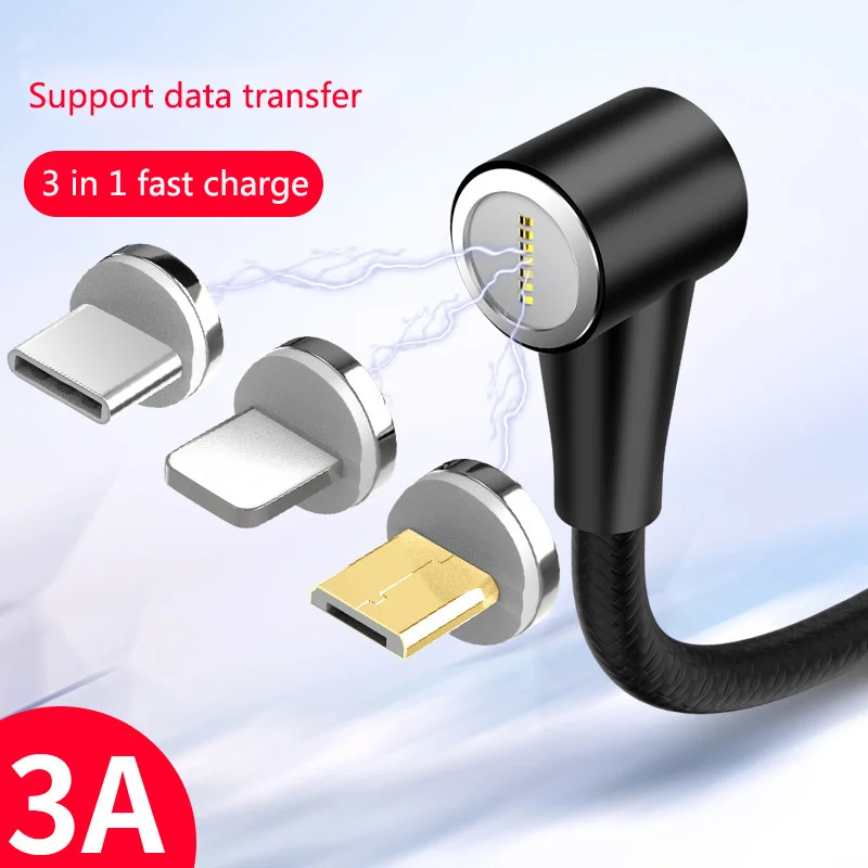 1M Magnetic Cable Micro usb Type C Fast Charging Microusb Type-C Magnet Charger Wire c For iphone X Xs cable chargeur | Мобильные
