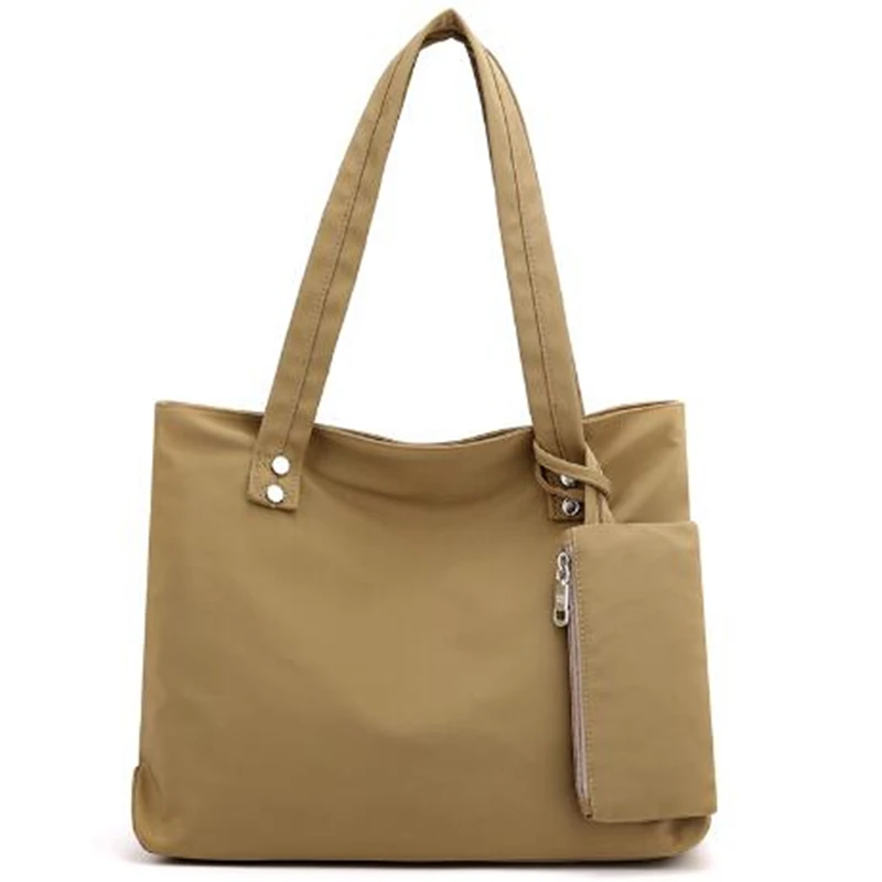 Women Shoulder Bags Light Shopping Travel Top-handle Bags Nylon Waterproof Casual Purse for School