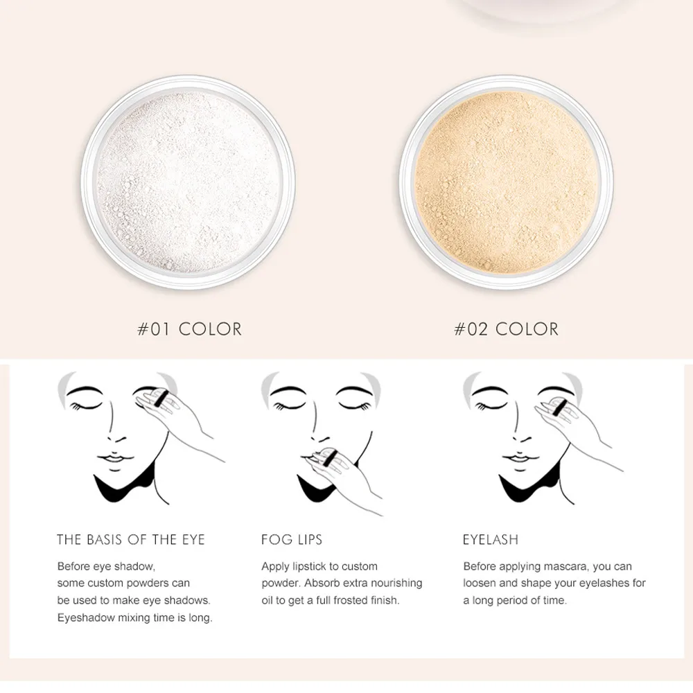 Finish Powder Face Loose Powder Translucent Smooth Setting Foundation Makeup New JZ819