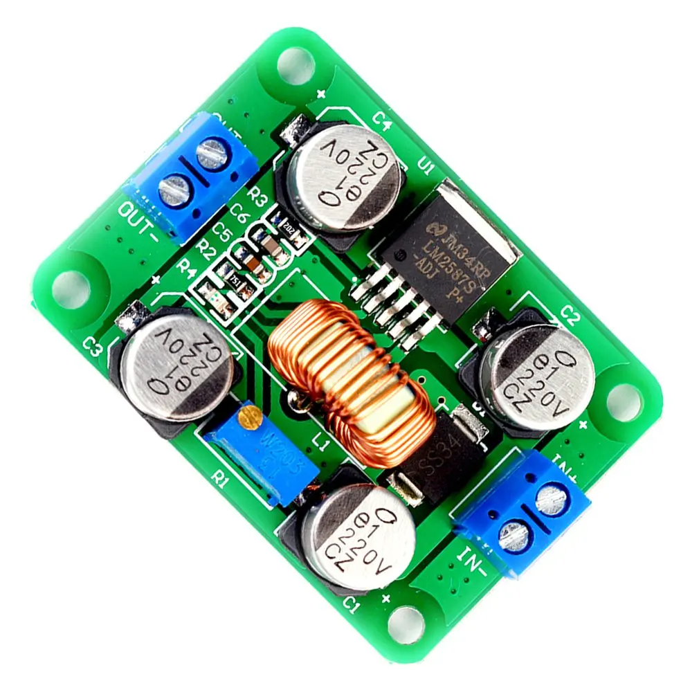 LM2587 DC-DC переменного тока в постоянный питания boost модуль над lm2577(Пиковый 5A) постоянного тока шаг-Up преобразователь модуль