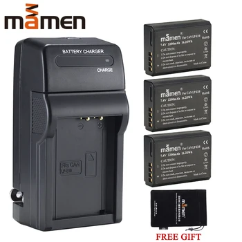 

Mamen 3pcs 2200mAh LP-E10 LP E10 LPE10 Recharge Digital Battery +Single Charger for Canon 1100D 1200D 1300D Rebel T3 T5 KISS X50