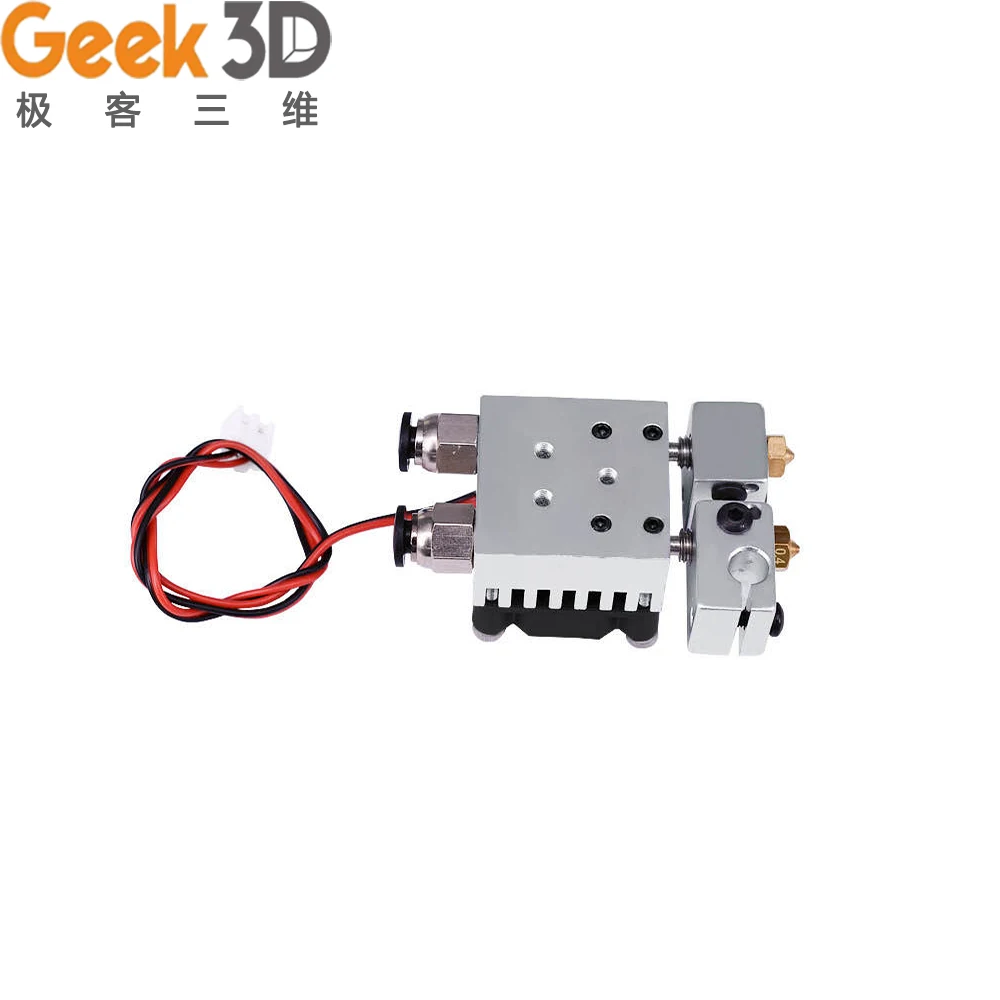 3D Chimera Hotend Kit 2 В OUT экструдер мульти все металлические MK8 V6 двойной одиночный 0 4 мм/1