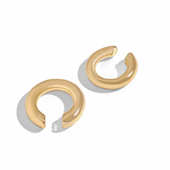 2021 New Fashion Pearl Ear Cuff Bohemia Stackable C Shaped CZ Rhinestone Small Earcuffs Clip Earrings for Women Wedding Jewelry 27