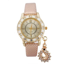 Женские часы с круглым циферблатом и ремешком из искусственной кожи со змеиным узором, аналоговые кварцевые наручные часы, женские нарядные часы, роскошные часы в подарок