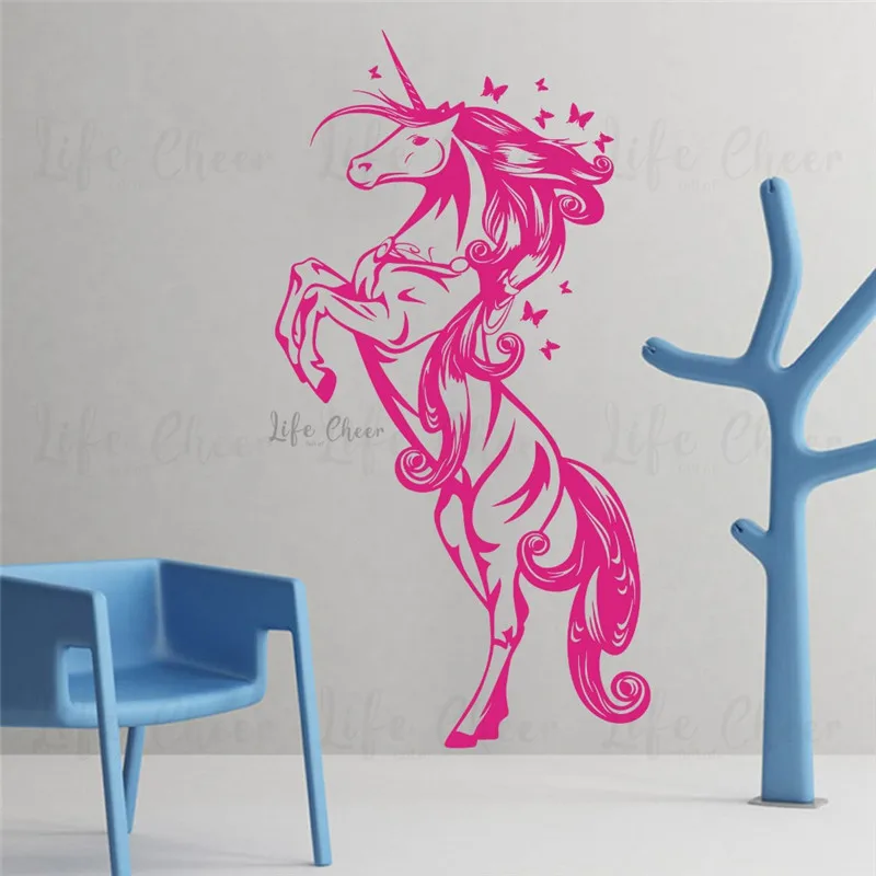FLOWERS DECAL Details about   UNICORN VINYL WALL STICKER PERSONALISED WALL ART EYELASHES 