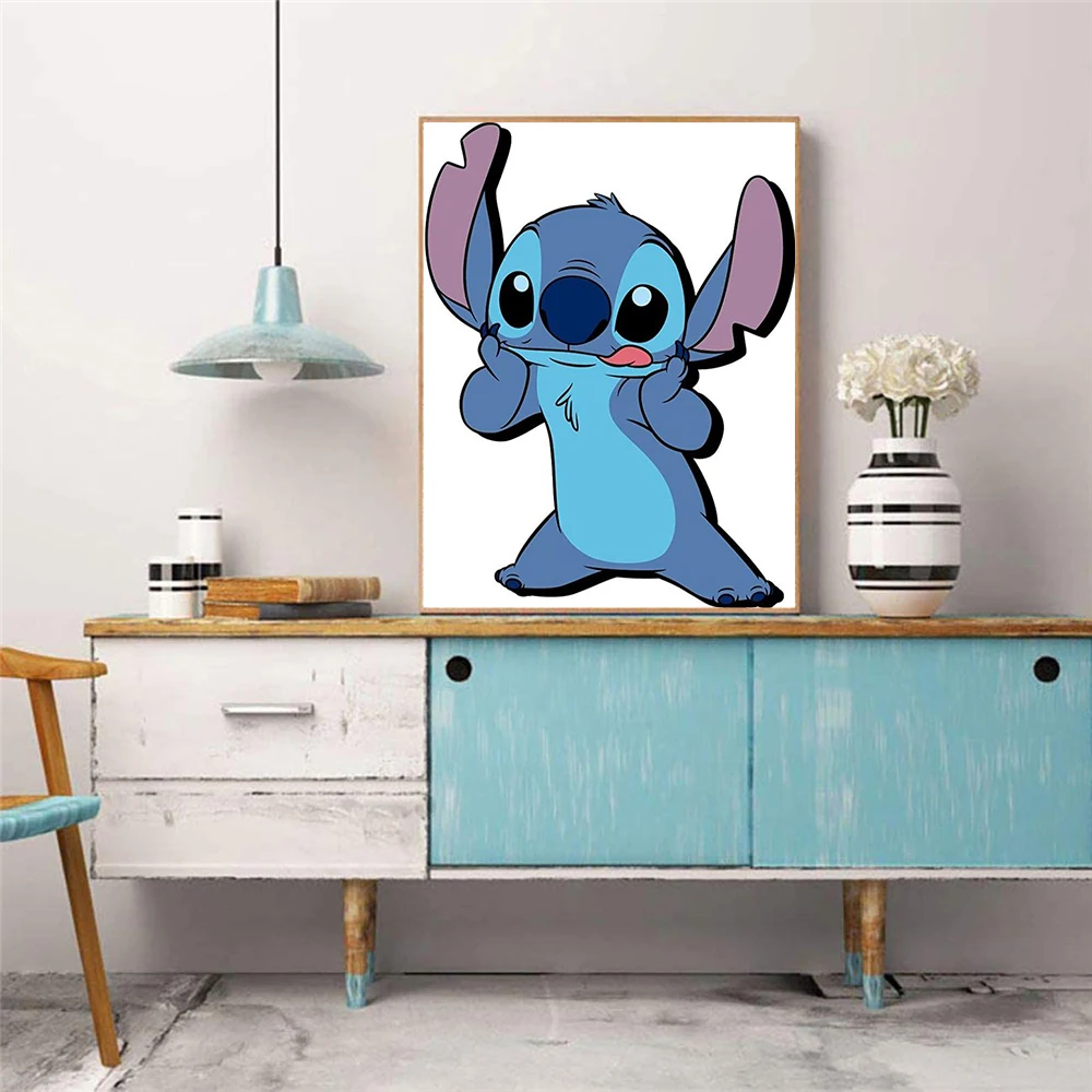 Diamond Embroidery Disney Anime Lilo & Stitch Diamond Painting 5D Mosaic Cross Stitch Kits Picture of Rhinestones Home Decor