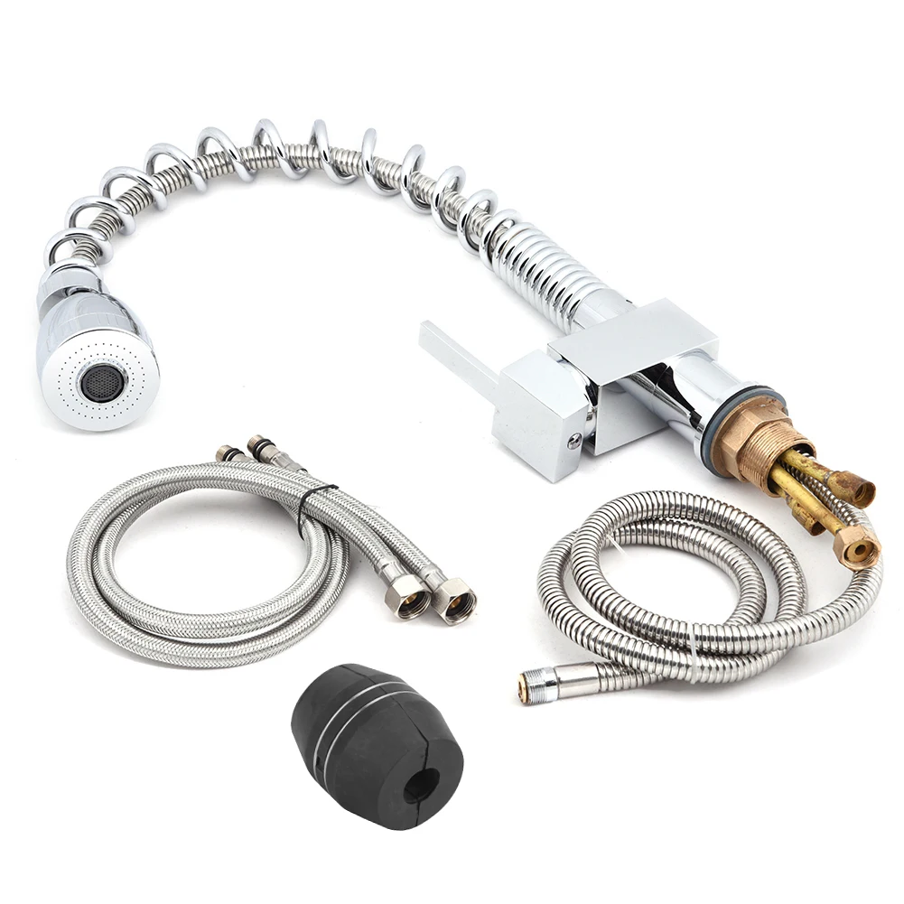 

Kitchen Mixer Faucet Single Lever Mixer Sink Faucet Tap Extendable Flexible Hose Kitchens Tools