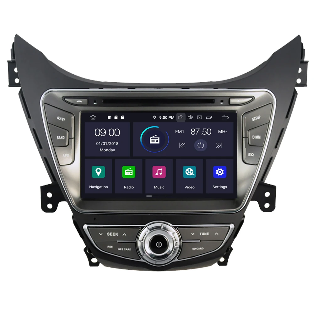 Clearance RoverOne For Hyundai Elantra Avante I35 2010 - 2013 Android 9.0 Autoradio Car Multimedia Player DVD GPS Navigation Head Unit 1