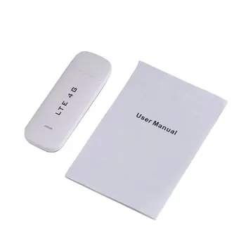 

USB 4G Lte Usb Modems Networking Adapter without Wifi Hotspot Sim Card Wireless Router Modems High Speed Data Rate USB 2.0 White