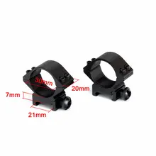 Охота 30 мм низкопрофильный Пикатинни Крепление для прицела прицел 20 мм крепление кольца тактические аксессуары для винтовочного оптического прицела