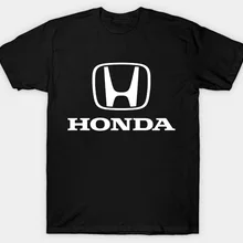 Honda Tall Футболка белая стандартная черная футболка с логотипом