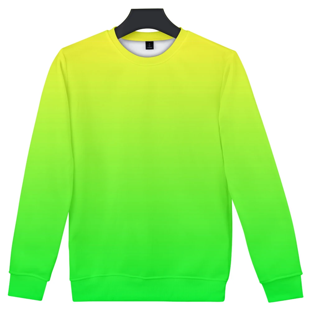 

Capless Men Solid Color Rainbow Men/women Hatless Sweatshirt 3D Men's Sweatshirts Green Sweatshirts Custom Colourful Gradient