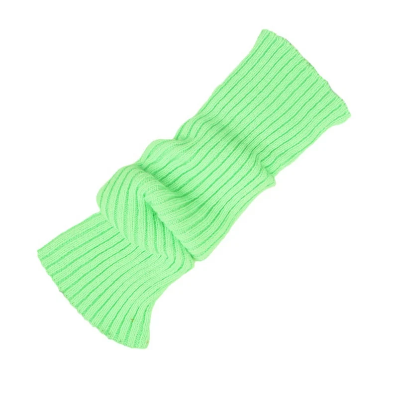 Autumn Winter Stockings Women Knitted Leg Warmer Solid Color Korean Warm Boot Stocking Outdoor Leg Warmer - Цвет: G