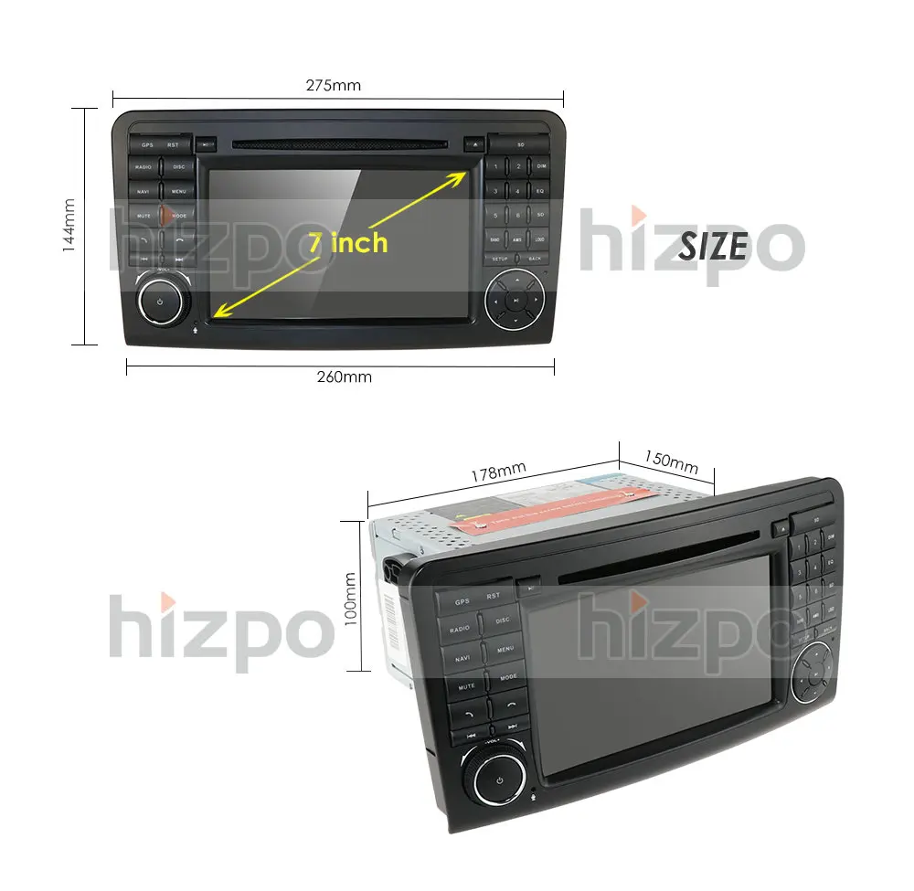 Android 10 автомобильный DVD радиоприемник GPS для Mercedes Benz GL ML CLASS W164 X164 ML300 350 450 GL320 USB