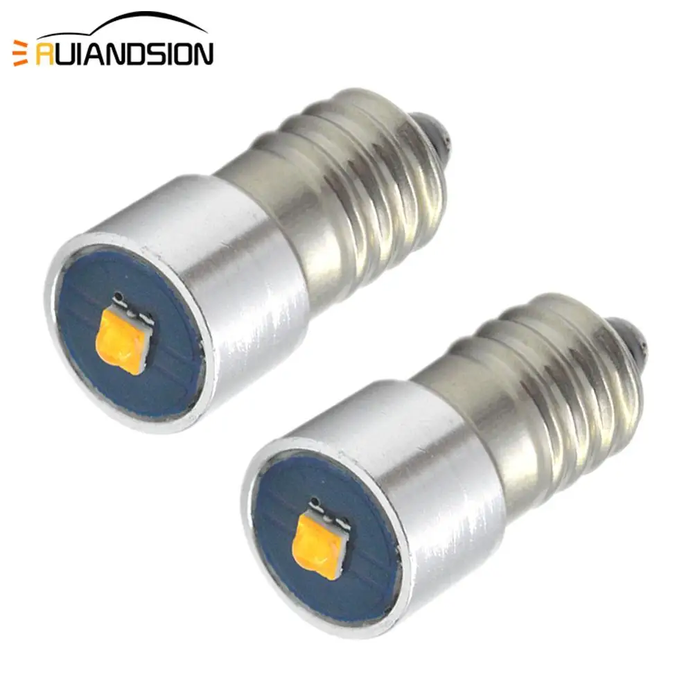

2x E10 3W 3V AC/DC 4.5V 6-24V 6V 12V 18v CR-EE LED Light High Bright LED Emergency Work Lamp Flashlight Replacement Bulb Torches