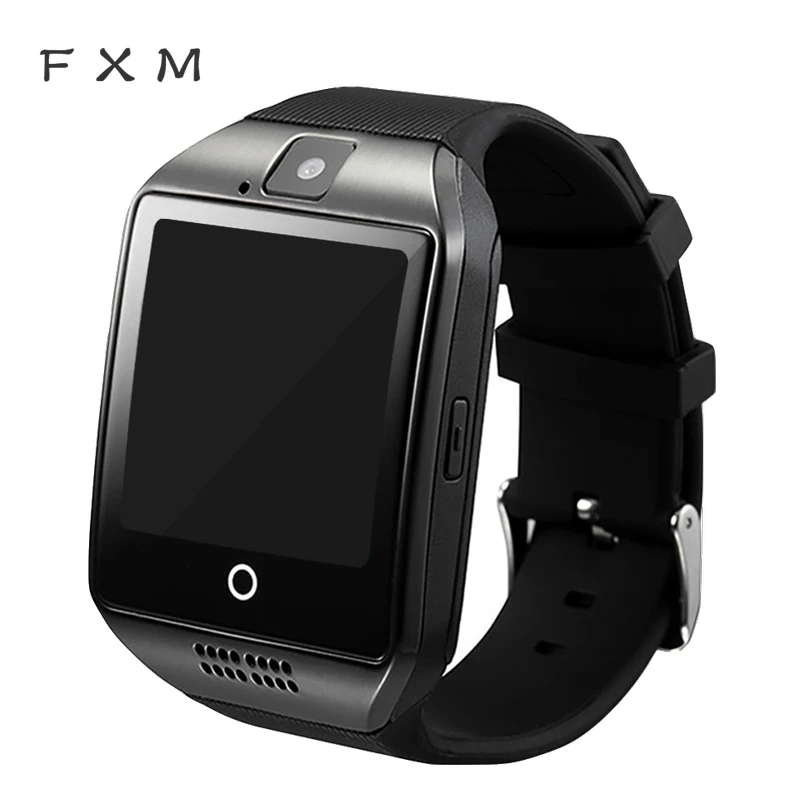 FXM Смарт часы для мужчин Q18 поддержка tf карты шагомер камера sim карта вызов Smartwatch