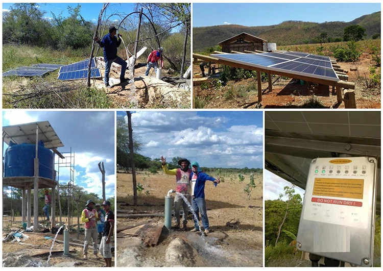 750 Watt Solar Water Pump, Agriculture Submersible Deep Well Solar Pump BMP5044