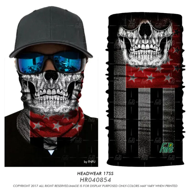Mascarillas Пешие прогулки повязка на голову Спортивная Мужская Реверсивный Череп