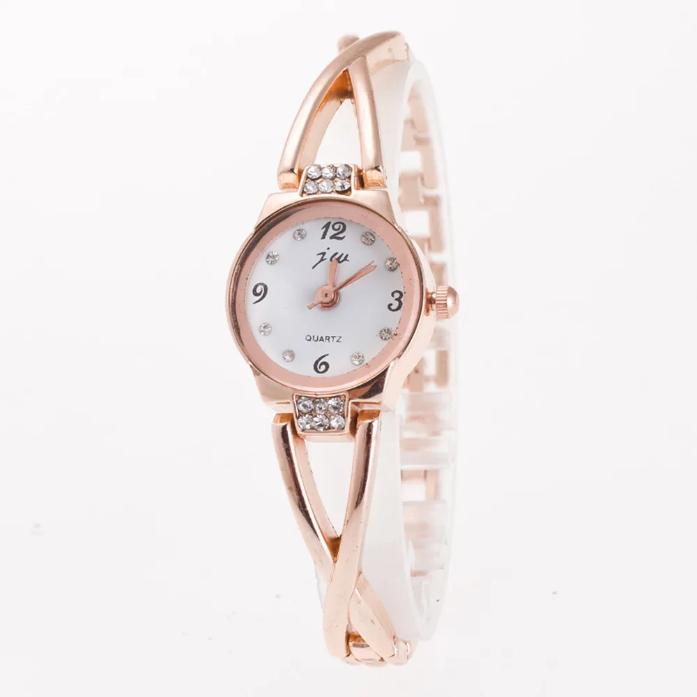 

Fashion Women Bracelet Watch Minimalism Rhinestone Golden Sliver Stainless Steel Wrist Watch For Ladies Gift Relogio Feminino #c