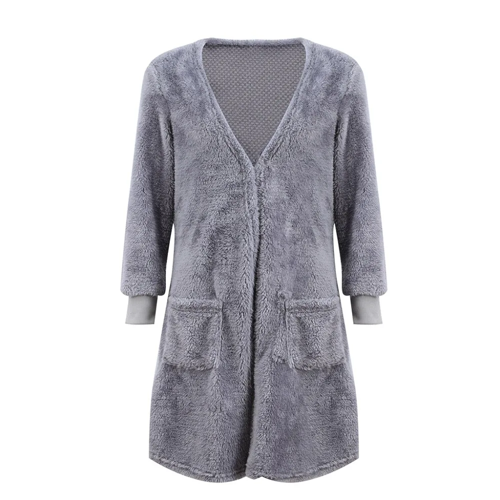 Повседневные серые розовые длинные куртки с открытой строчкой осеннее пальто