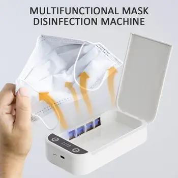 

White Multipurpose Portable Masks Disinfection Box Phone Sterilizer Uv Sterilizer Masks Sterilizer Health Care Towels Coin Key