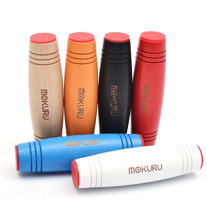 2018 Fidget Toys mokuru madera Fidget Stick divertido Flip Toys escritorio juegos de mesa Anti estrés rolover Stick G0009