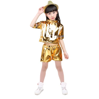

Children's Costumes Summer Children's Kindergarten Stage Set with Jazz Modern Dance Sequins Dance Costume Kids