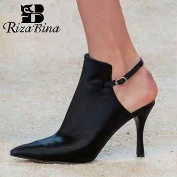 

RIZABINA Women Pumps Shoes Fashion Slingbacks Buckle Shoes Women High-Quality Pointed Toe Sexy Lady Party Footwear Size 34-43