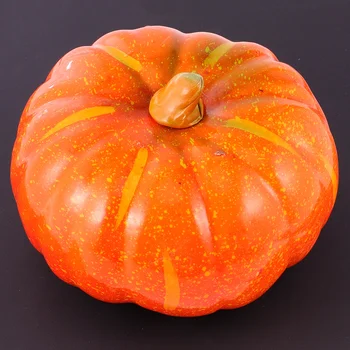 

1pc Simulation Pumpkin Decorative Round Imitation Foam Pumpkin for Party Home