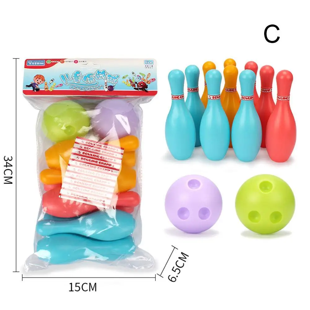 Jeu De Bowling Pour Enfants – 10 Quilles Et 2 Balles En Plastique, Coloré, Intérieur/Extérieur, Jouet Éducatif Dès 3 Ans