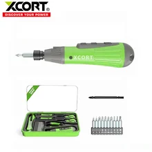 Xcort usb recarregável chave de fenda elétrica manual all in one chave de fenda doméstica diy3.6v conjunto combinado chave de fenda