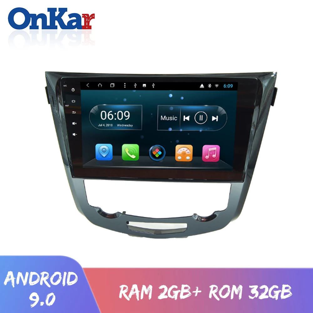 ONKAR 2Din Android 10,1 дюймов головное устройство для Nissan Qashqai X-trail- Android 9,0 Автомобильный gps навигатор без DVD плеера Wifi