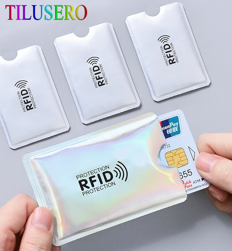 Анти RFID визитница NFC Блокировка считыватель банковский идентификатор держатель