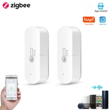 1/2/3PCS Tuya Zigbee Smart Temperature & Hygrometer Sensor For Smart Home Thermometer Detector Work With Alexa Google Home