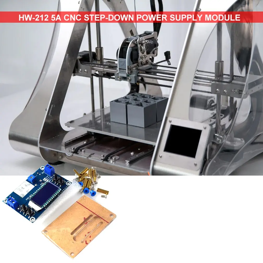 5А CNC понижающий модуль питания Dcdc регулируемый постоянный напряжение постоянный ток ЖК-Кнопка настройки напряжения