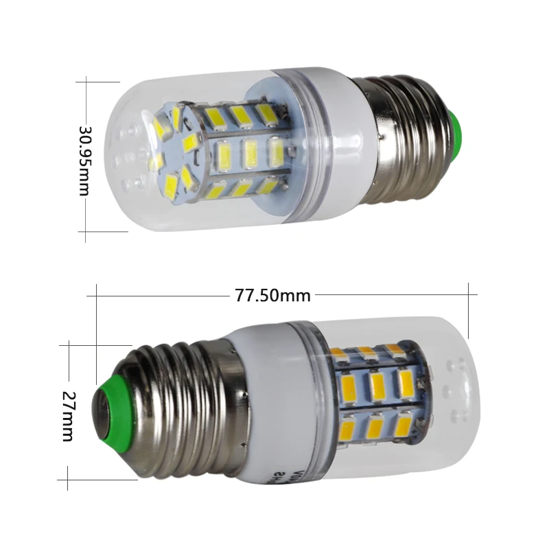 Bombillas led e27 кукурузная лампа 3 Вт Ac Dc 12 В до 24 В 5730 светильник 12 24 В вольт низкое напряжение энергосберегающая лампа 360 градусов 3000K 6000K