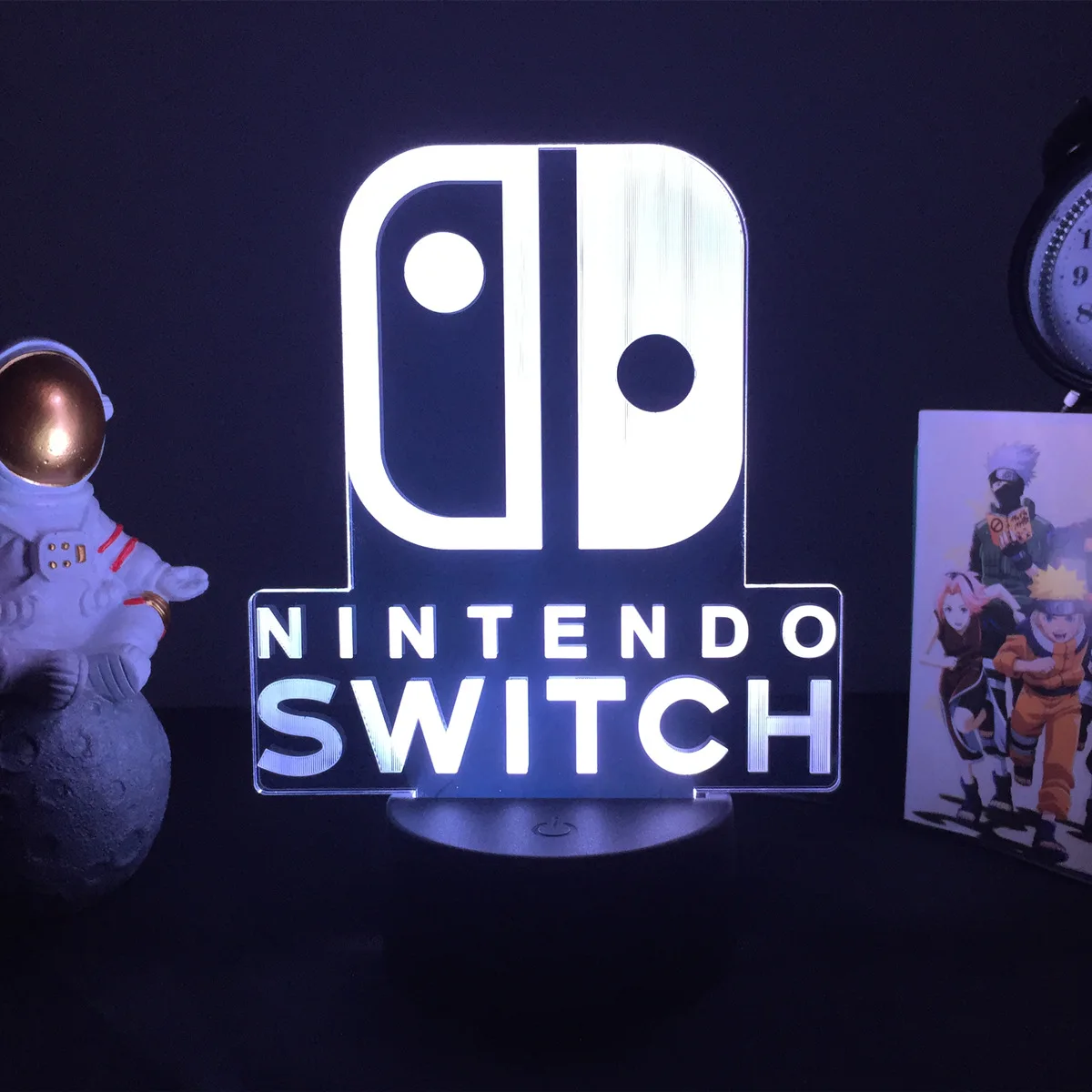 dinosaur night light 7/16 colors 3D Night light Nintendo Switch LOGO Figure LED lamp for Kids Bedroom Decoration Birthday Gift 3d night light Night Lights