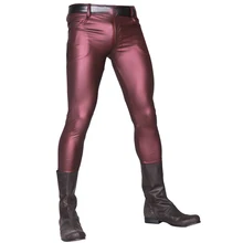 Мужские брюки Мода производительность низ карандаш низ