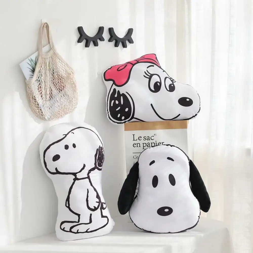 Плюшевая подушка Snoopy игрушки Snoowa кукла Чарли коричневая плюшевая аниме