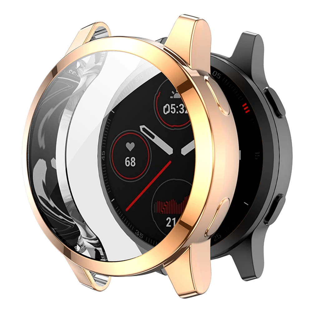 2021 TPU Soft Screen Glass Protector Case Shell Frame For Garmin Vivoactive 4/4S Venu 2/2S Bumper Vivoactive4 Venu2 Full Cover