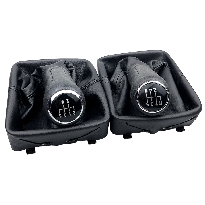 Кожаные ботинки для Polo 9N 9N2 GTI 2002 2003 2004 2005 2006 2007 2008 2009 2010 5/6|Ручка переключения