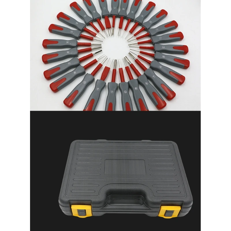 

26pcs Car Wiring Connector Pin Release Extractor Crimp Terminal Removal Tool Kit
