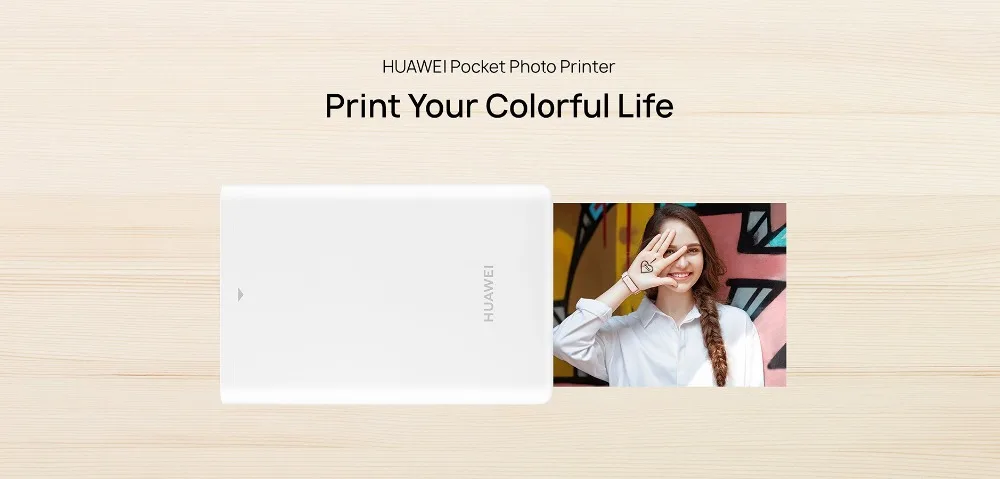 Original Huawei Honor Pocket Photo Printer Zink Portable Photo Printer AR Printer 300dpi Bluetooth 4.1 Support DIY Share 500mAh