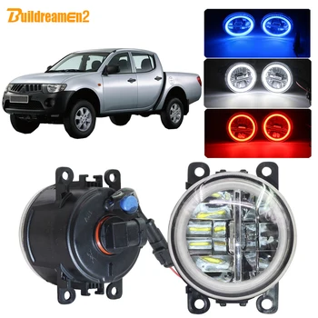 

Buildreamen2 Car H11 LED Fog Light Angel Eye Daytime Running Light 12V Styling For Mitsubishi L200 KB_T KA_T Pickup 2005-2012