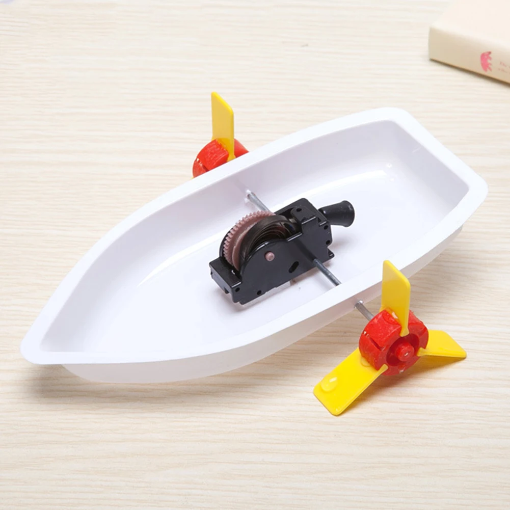 

Boat Toy Kids Construction Science Children Assemble Kit DIY Education Gift
