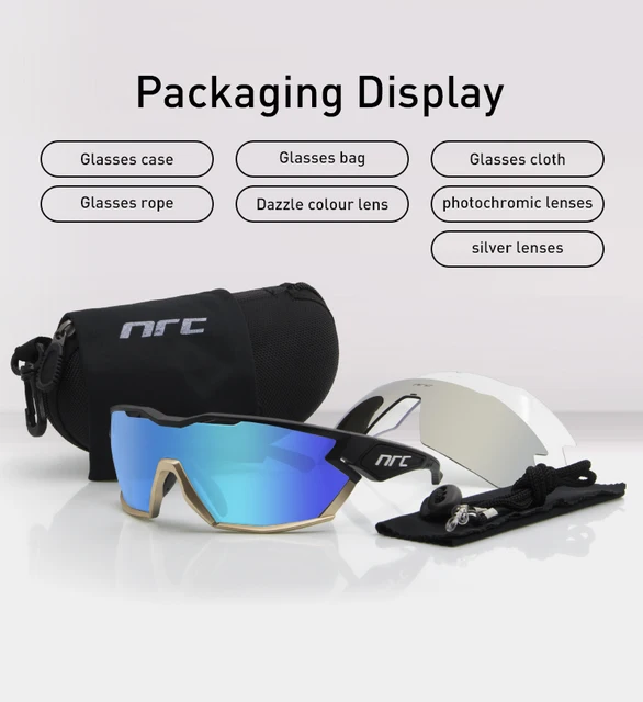 2021 NRC P-Ride Photochromic Cycling Glasses man Mountain Bike Bicycle Sport Cycling Sunglasses MTB Cycling Eyewear woman - Image 6