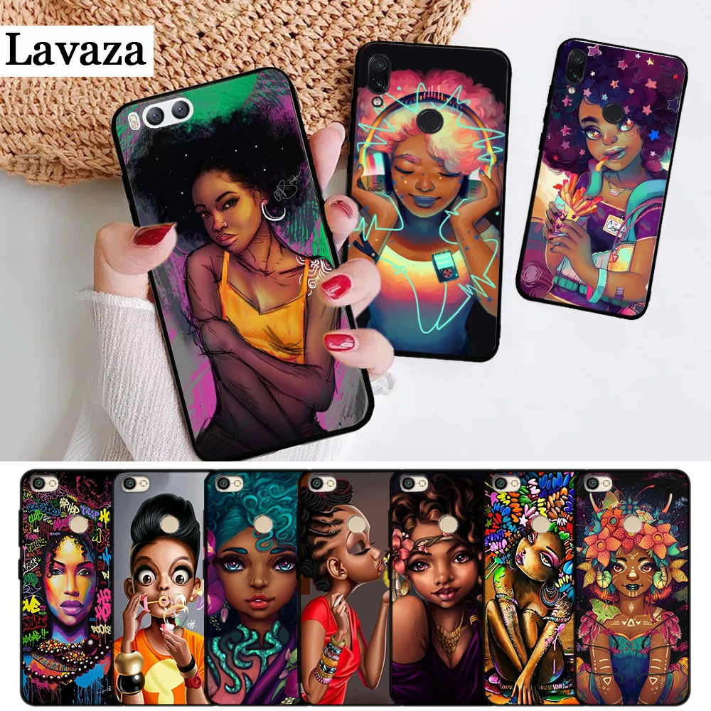 Силиконовый чехол Lavaza Afro Girls Melanin Quwen для Xiaomi Redmi Note 4X 5 5A Prime 6 7 8 Pro 8T |