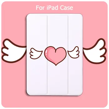 

Cute Heart Wing For ipad Mini 5 4 3 2 1 Tablet Case Auto Smart Sleep Wake UP For ipad 10.2 Air 2 12.9 11 Pro 2020 Folding Cover