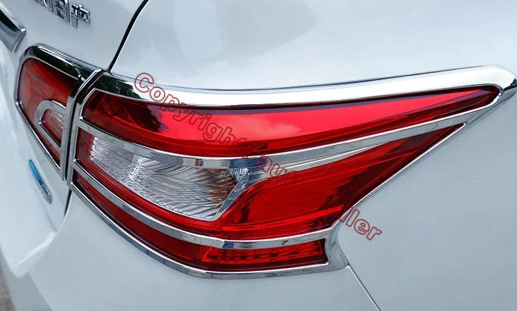 ABS хромированный задний светильник задняя рамка лампа крышка литья для Nissan Sentra